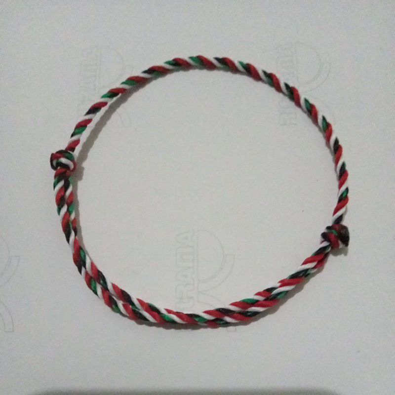 GELANG TALI PALESTINA 4 WARNA : HITAM PUTIH HIJAU MERAH