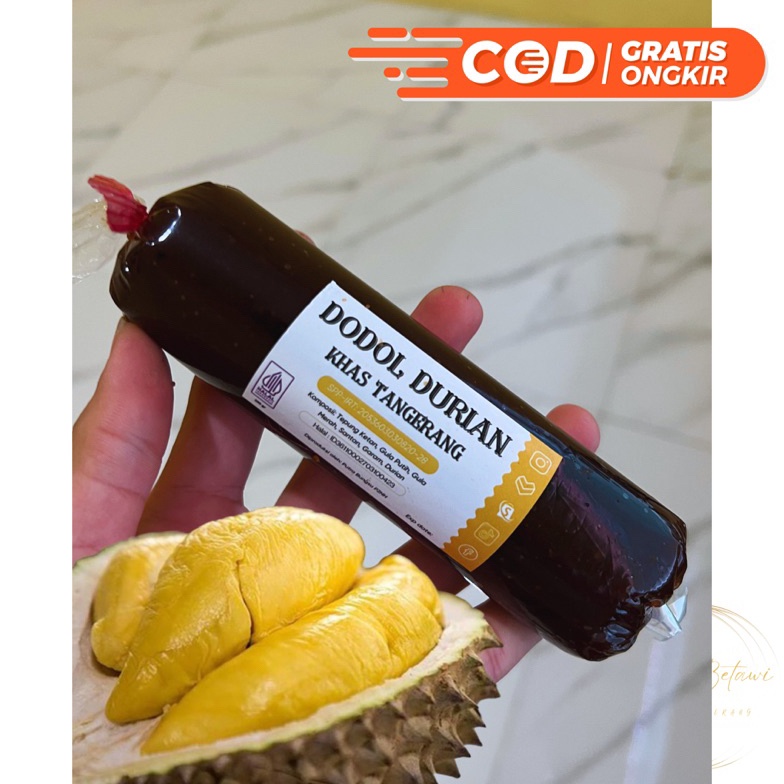 

Gr0sir Dodol Durian Asli Montong Khas Tangerang 200 gr Lembek Fresh Barang Original
