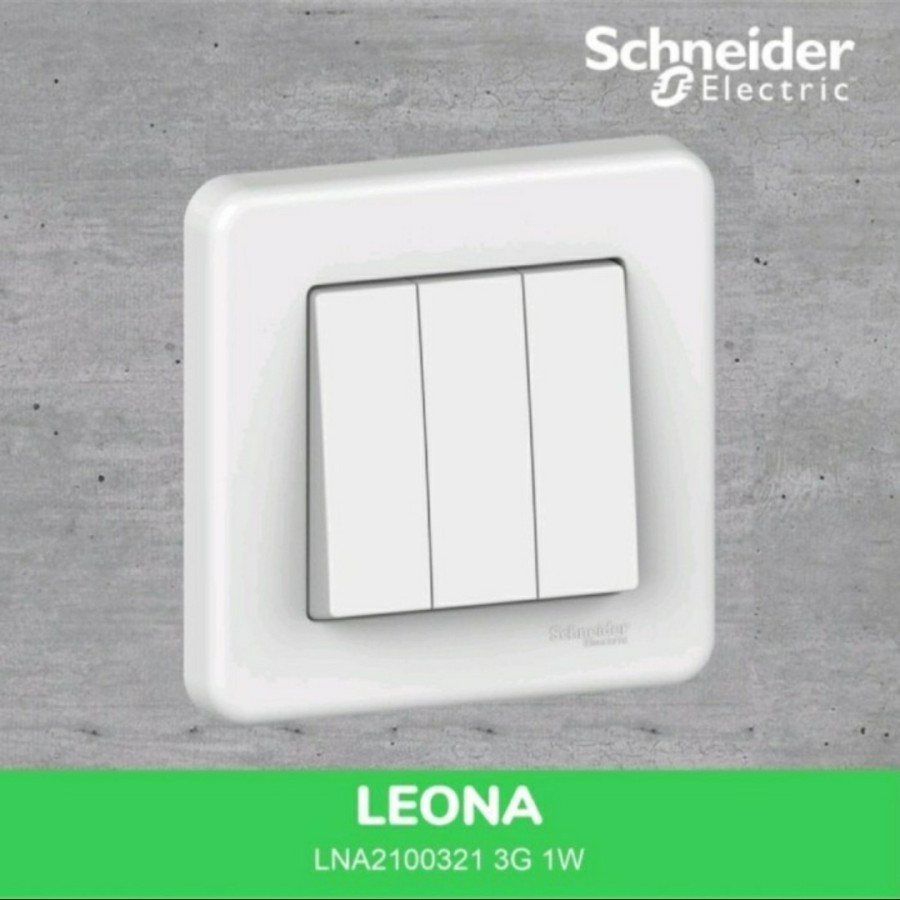 Saklar Triple / Tiga SCHNEIDER LEONA LNA2100321