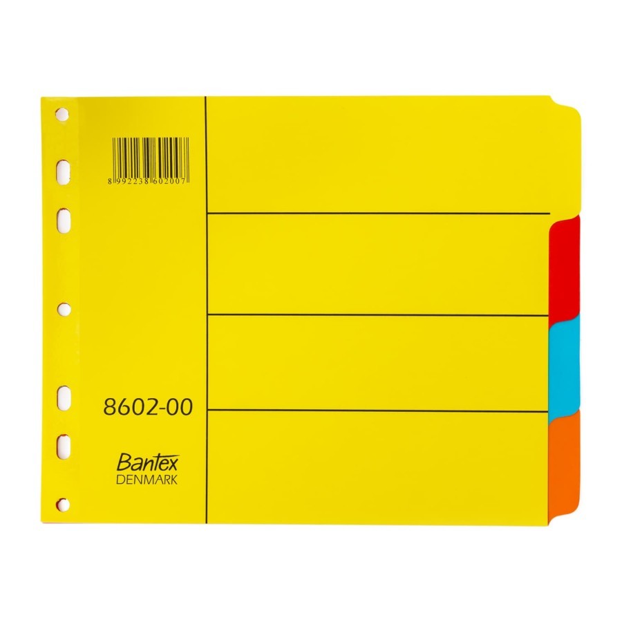 

Bantex Cardboard Divider 180x215mm (4 Divider) # 8602 00