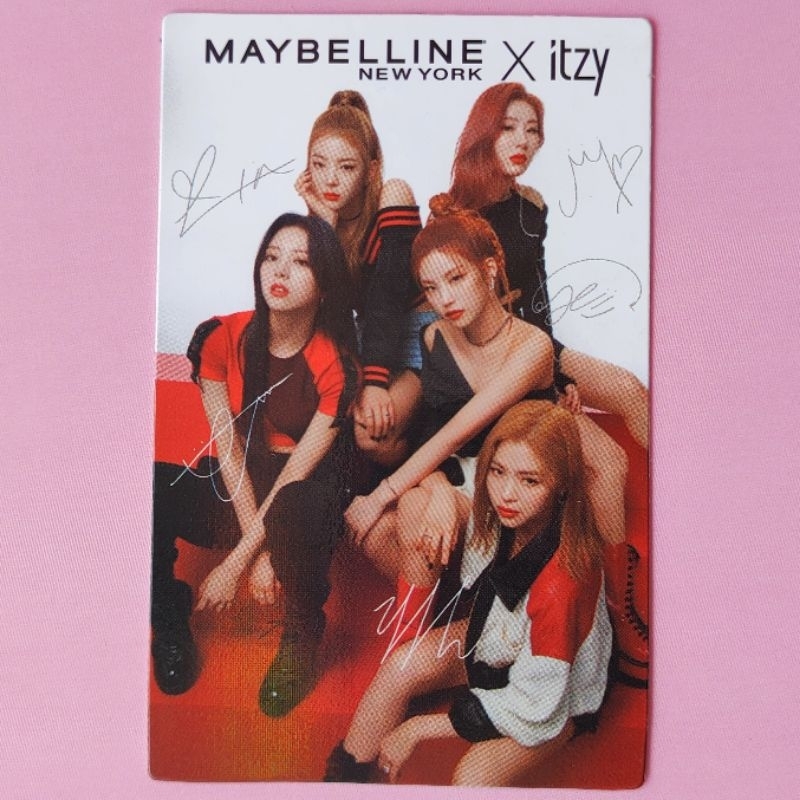 Photocard ITZY X Maybelline Group