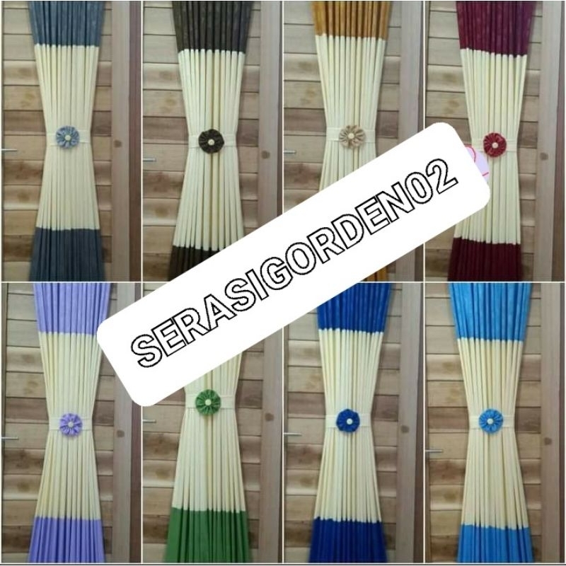 gorden minimalis Aestetik kupu2 bahan tebal