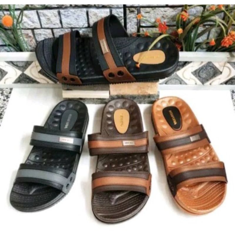 Sandal Slop Pria Dewasa Sandal Karet Sandal Casual Sandal New era 8014