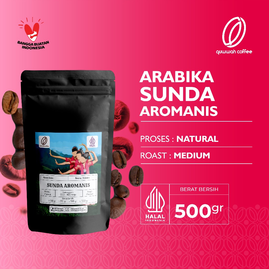 

Biji Kopi Bubuk Arabika Sunda Aromanis Arabica Coffee Beans Single Origin Coffee Roast Bean Tubruk Espresso Dan Manual Brew 500 gram