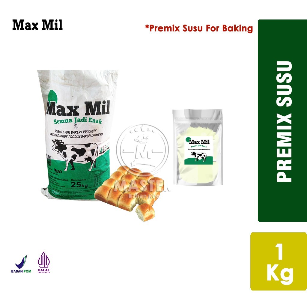 

Premix Susu Full Cream Max Mil / Premix Susu For Baking [1 Kg]