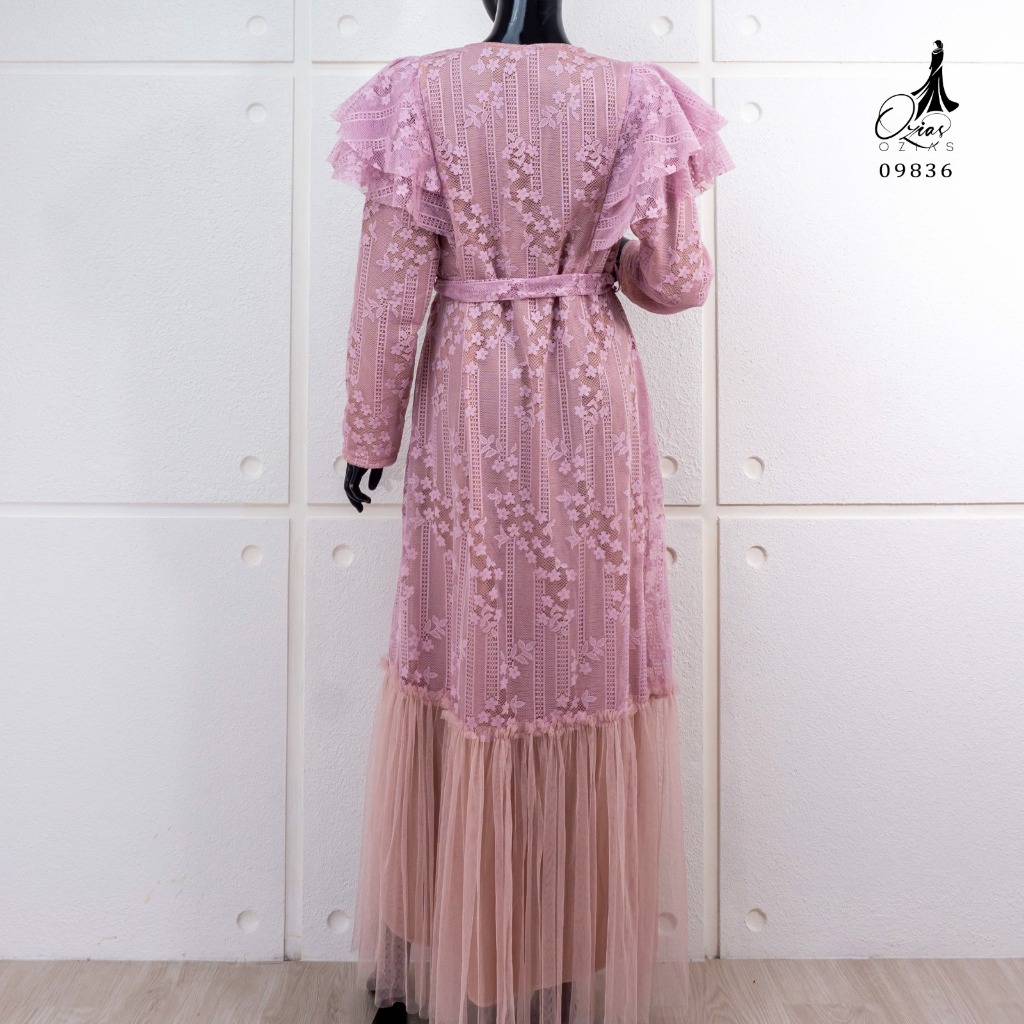 Ozias - Gamis Brokat Garden Lace 09836 Ld 105-5
