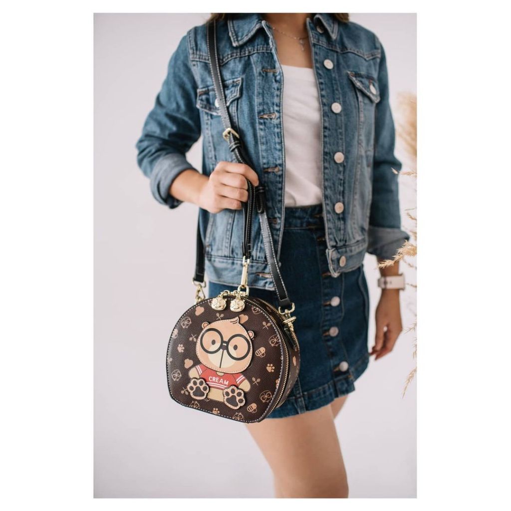 Tas Sling Woman Cream Bear C10886 - CreamBear Original