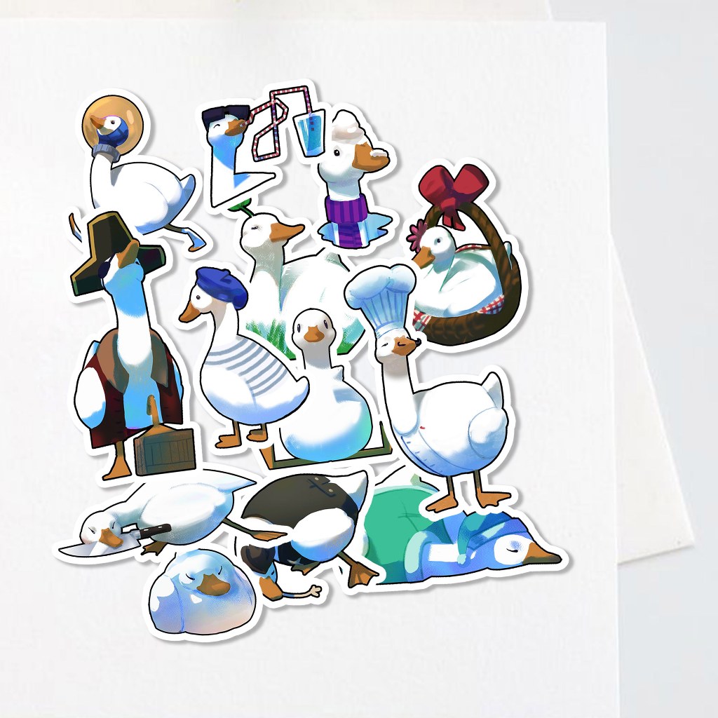 

Sticker Duck Aesthetic Stiker Waterproof (13 pcs)
