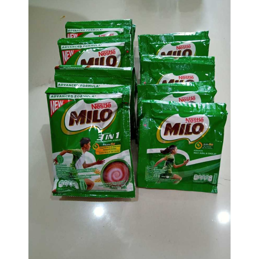 

➞ PROMO NESTLE MILO ACTIVE GO 22 GRAM SACHET / MILO COKLAT RENCENG / SUSU COKELAT MILO SASET 7240