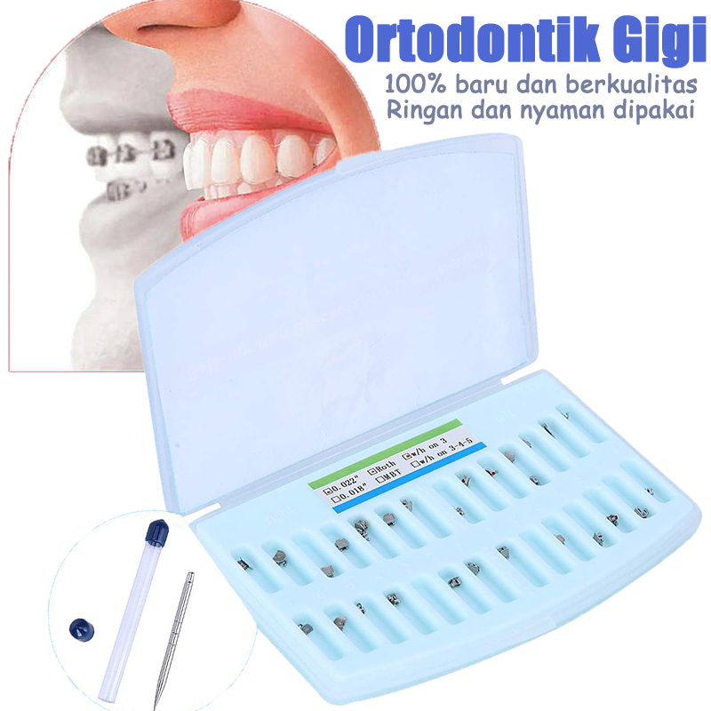 Self Ligating Dental Kawat Gigi Gigi Orto Braket Ortodontik  behel self ligating
