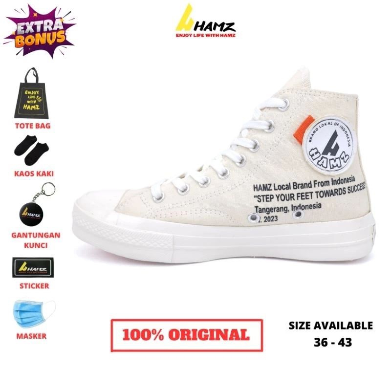 Sepatu Converse 70s High X Off White Cream Premium