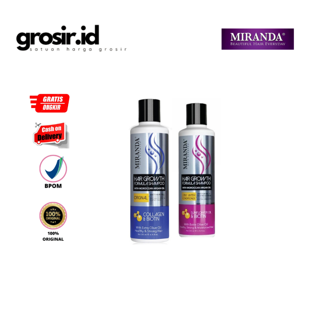 MIRANDA HAIR SHAMPOO/SHAMPO KUDA 200ML