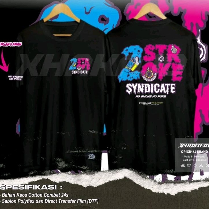 2 Stroke Official T-shirt Kaos 2 Stroke Syndicate