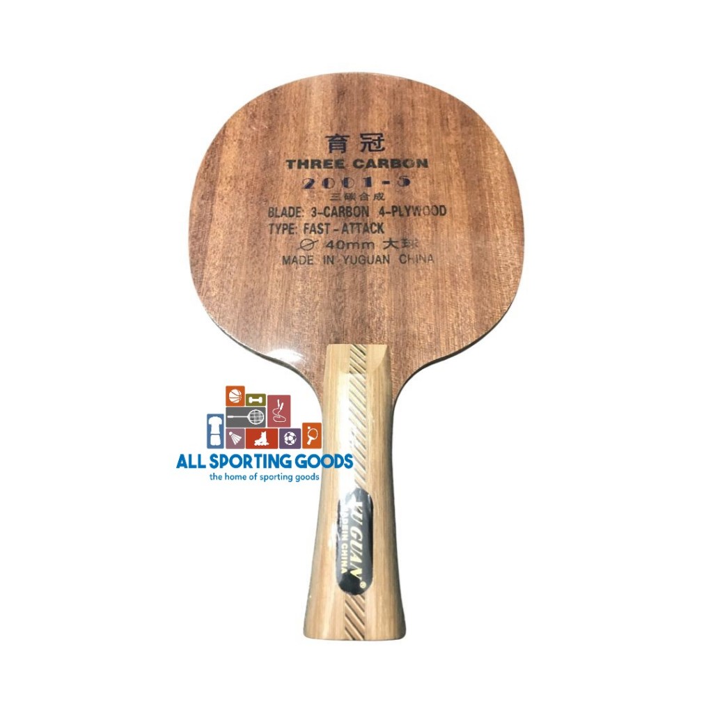 Kayu Pingpong/Tenis Meja/Bat Kayu Tenis Meja Yuguan 2001-5 Three Carbon