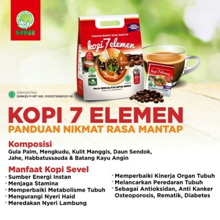 

KOPI HERBAL 7 ELEMEN HNI HPAI - KOPI HNI ORIGINAL - KOPI REMPAH - KOPI PILIHAN - BUKAN KOPI HITAM