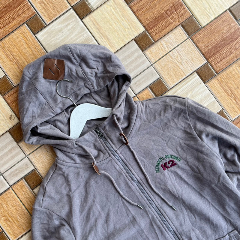 Zip hoodie K2 technical outdoor bekas preloved