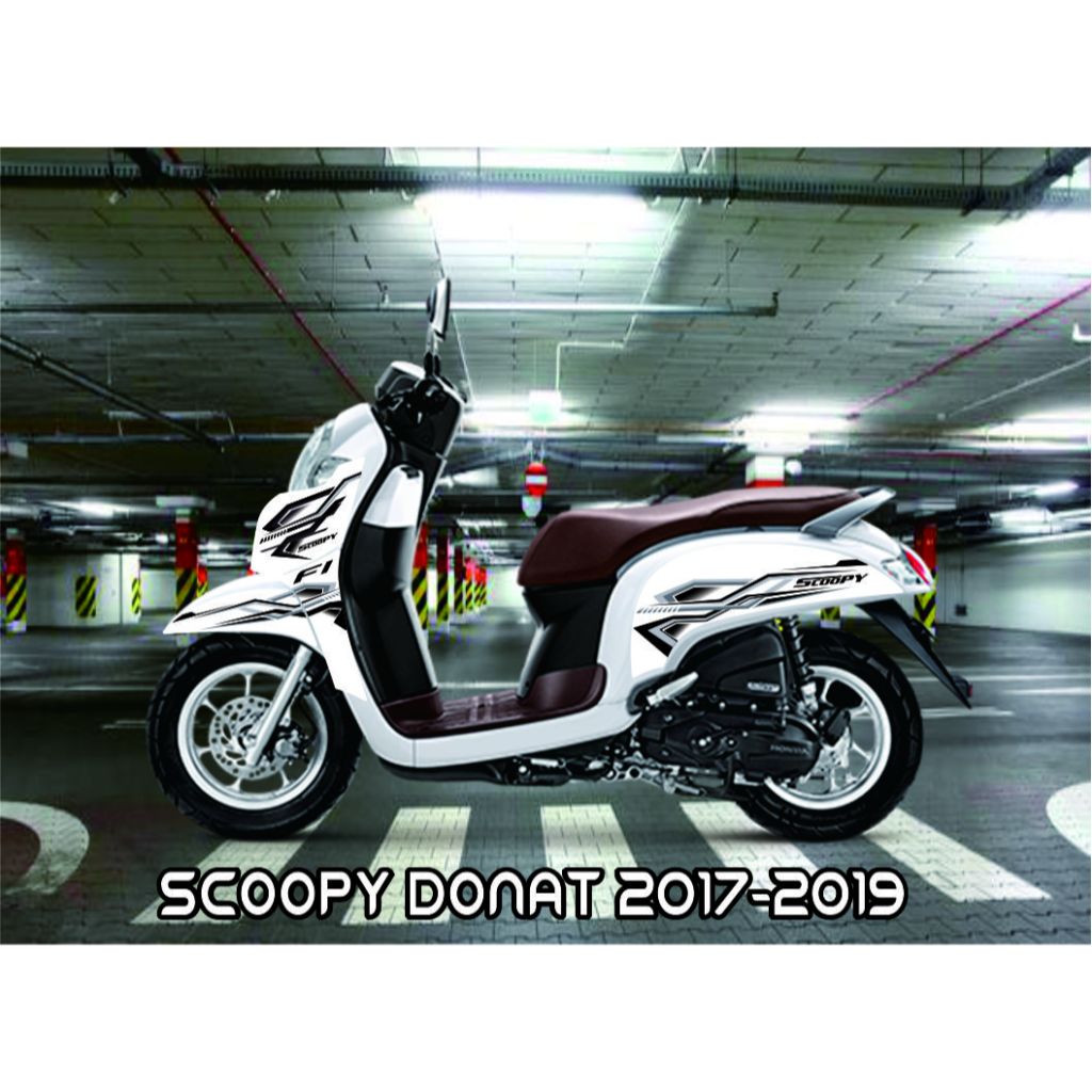 STRIPING MOTOR HONDA SCOOPY FI 2018 SCOOPY DONAT VARIASI STRIPING SCOOPY 2017 STIKER VARIASI BUAT SC