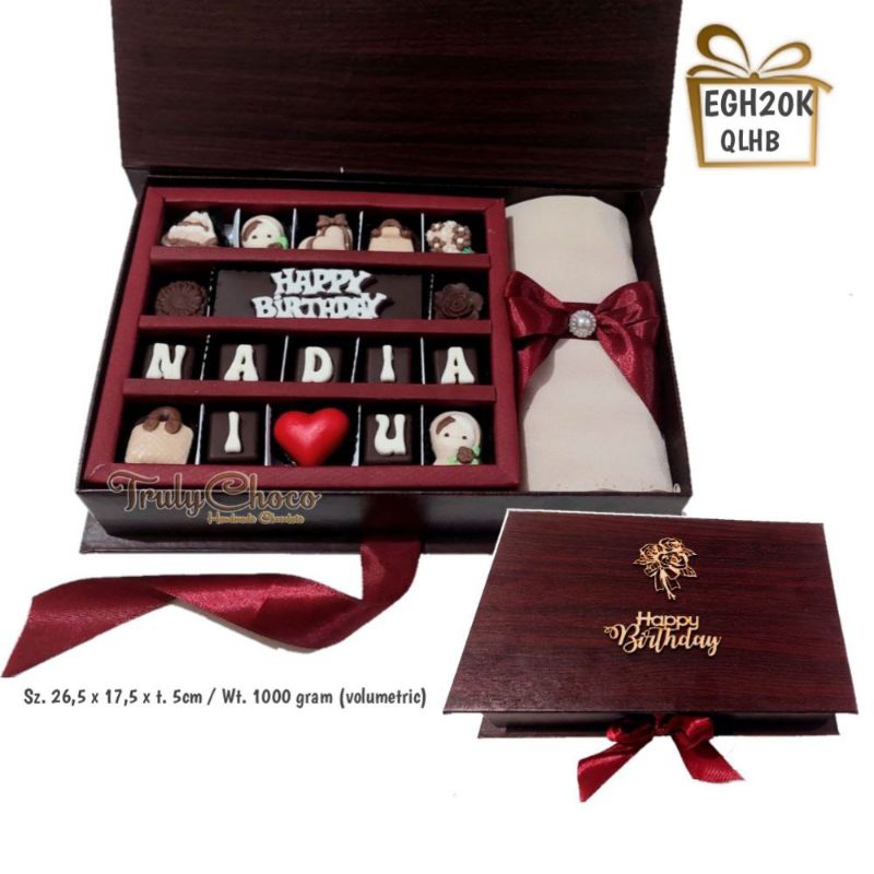 

Kado Ulang tahun anniversary coklat trulychoco EG20K