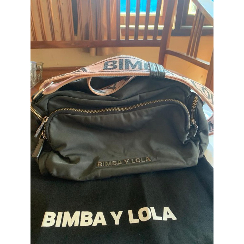 preloved bimba y lola grey pink original 100%