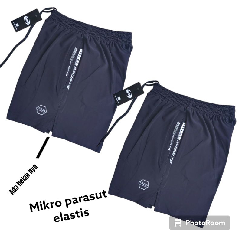 Celana running pria lari futsal boxing parasut