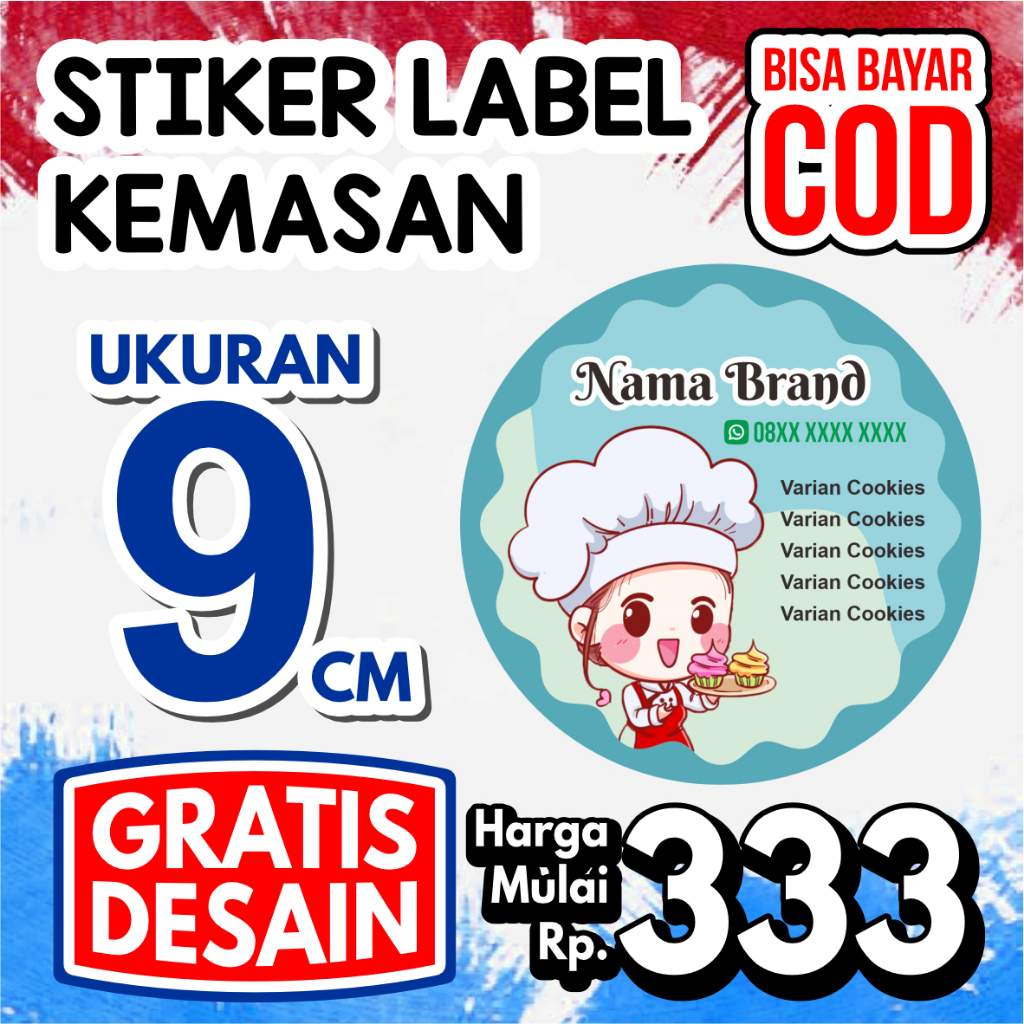 

Stiker Label 9 cm / Stiker Kemasan / Stiker Produk / Stiker Label / Stiker Cutting