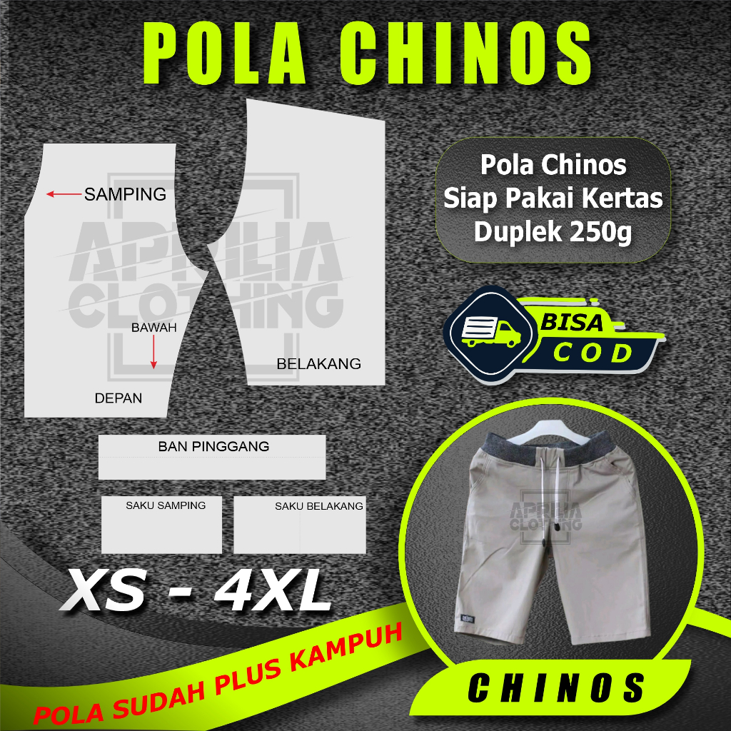 POLA INSTAN CELENA PENDEK CHINO SIAP PAKAI APRILIA CLOTHING