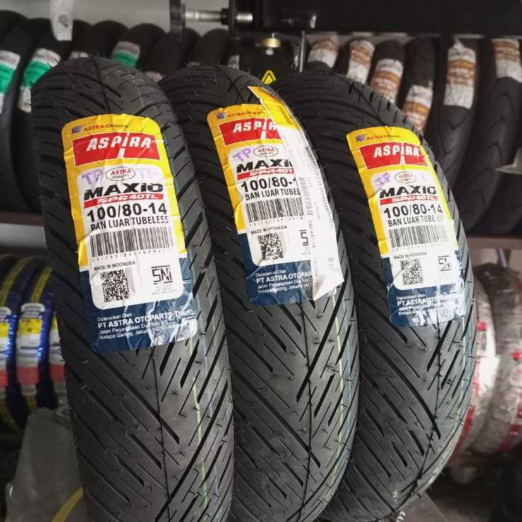 Ban luar Aspira MAXIO SPR 40 100/80-14 Tubeless