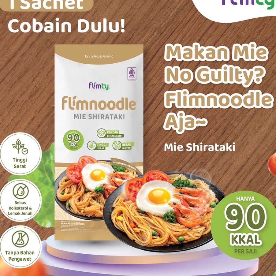 

RRJS2250 5.5 COD Flimnoodle Mie Shirataki (Tanpa Proses Goreng) - 1 Pcs