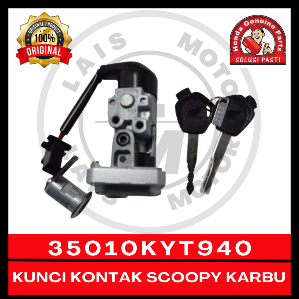 Kunci Kontak KYT Scoopy Karbu 35010KYT940 ORI AHM