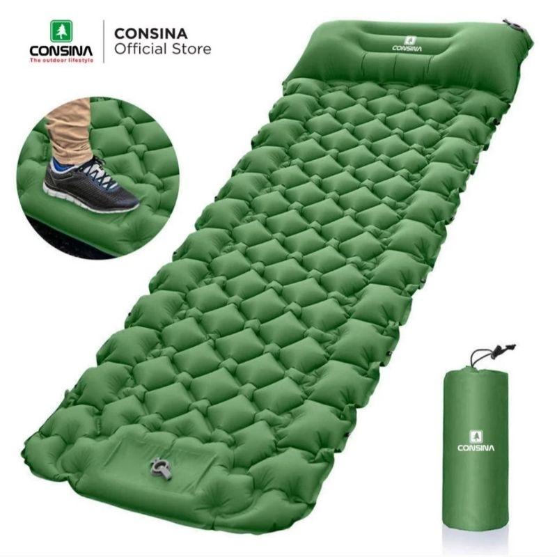 CONSINA SLEEPING PAD WATERPROOF MATRAS ANGIN ULTRALIGHT