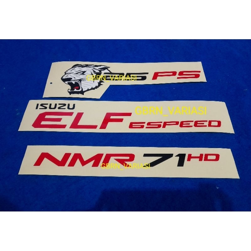 Stiker sticker isuzu elf NMR 71 HD NMR 71 / stiker elf macan / stiker elf nmr 71 hd macan