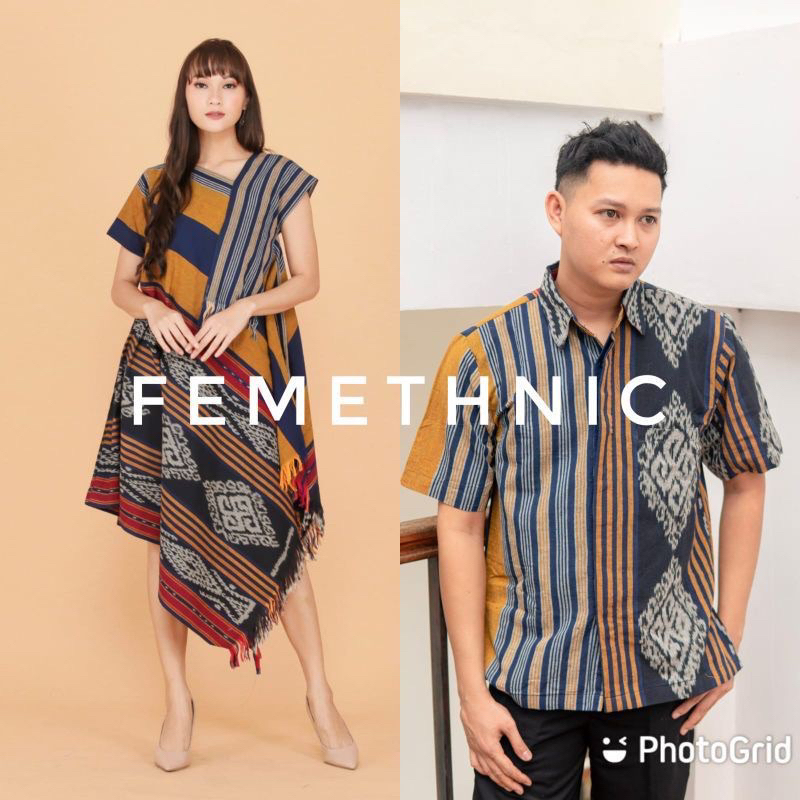 Dress tenun -Outer tenun -Set Baju -baju tenun -Couple tenun -set kondangan