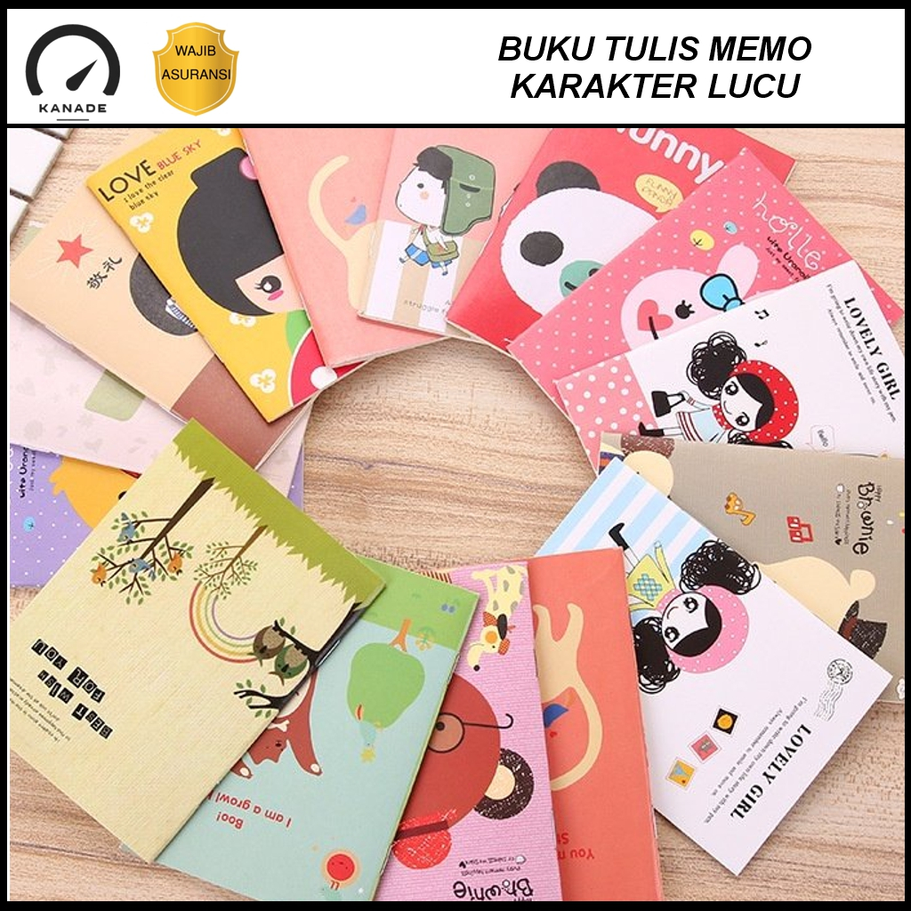

Buku Tulis Harian Kecil Mini Motif Kartun Note Book Diary Mini Notepad