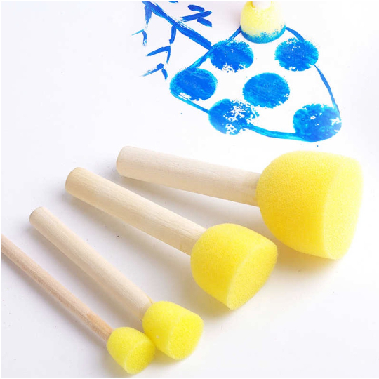 

V Tec Spons Cup Type 905 (4PCS) / Foam Sponge Brush Stamp