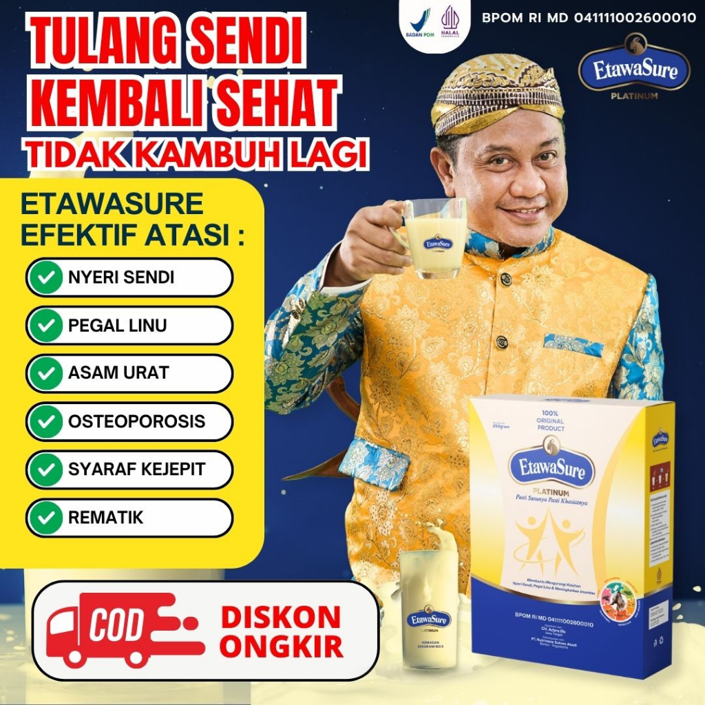 

ETAWASURE - Susu Kambing Etawa Terbaik Atasi Kesemutan, Asam Urat, Nyeri sendi Pinggang, Lutut, Dan Rematik