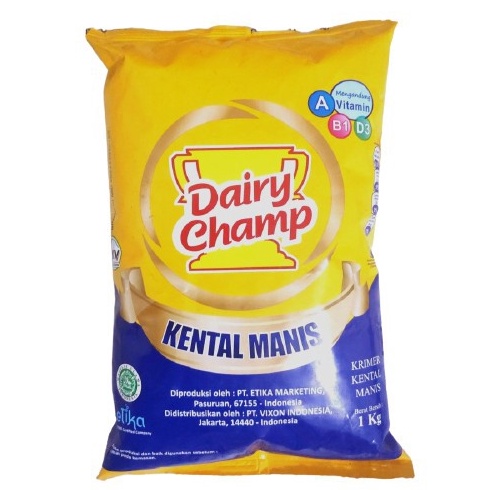 

Susu Krimer Kental Manis Dairy Champ 1 kg ❂COD