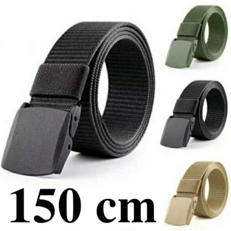 IKAT PINGGANG PRIA JUMBO 150 CM SABUK TACTICAL PRIA GESPER KANVAS