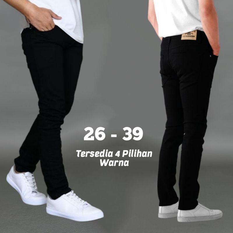 Celana Jeans Pria Slim fit bahan tebal bagus
