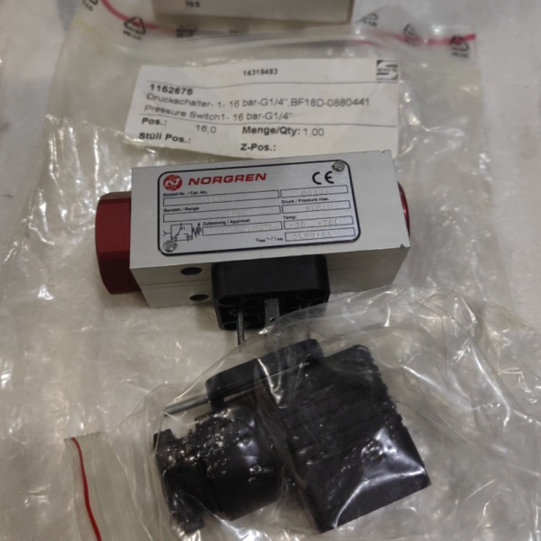 

Dijual NORGREN HERION 0880441 Pressure Switch 16BAR B0303 Limited