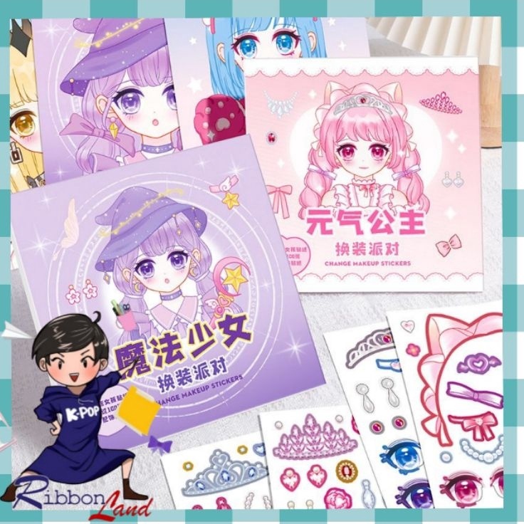 

DIY Buku Stiker Change Makeup Ketrampilan Dekorasi