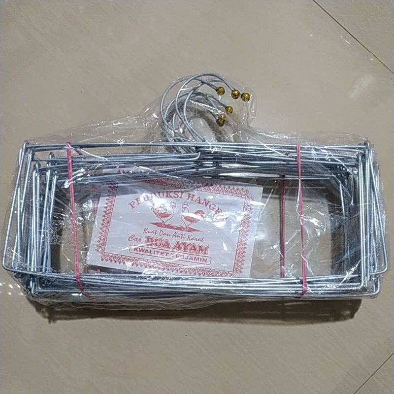 Hanger jilbab, hanger hijab 5 susun kawat tebal, gantungan jilbab