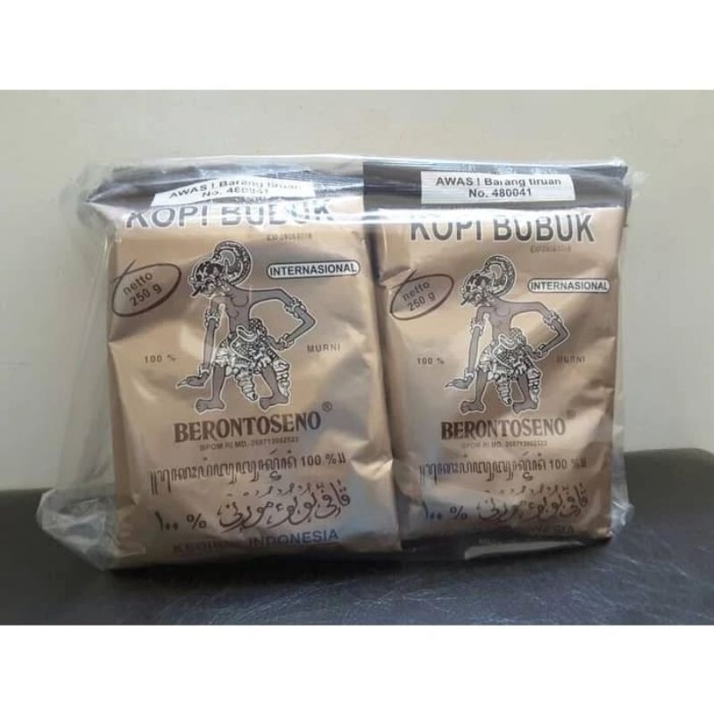 

Kopi Bubuk Berontoseno Internasional 250 gram - 100% Kopi Murni