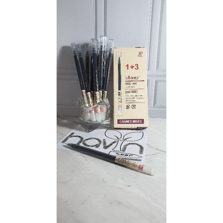 

(12pc) pen gel bagus tinta Japan/pen gel hitam/pena gel/MUJI O/JUMBO TANK ODEMEI 92