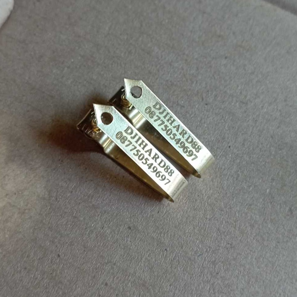 Pro Hemat wingband segel sayap ayam wing band ayam untuk penanda di sayap bisa request nama dan nomo