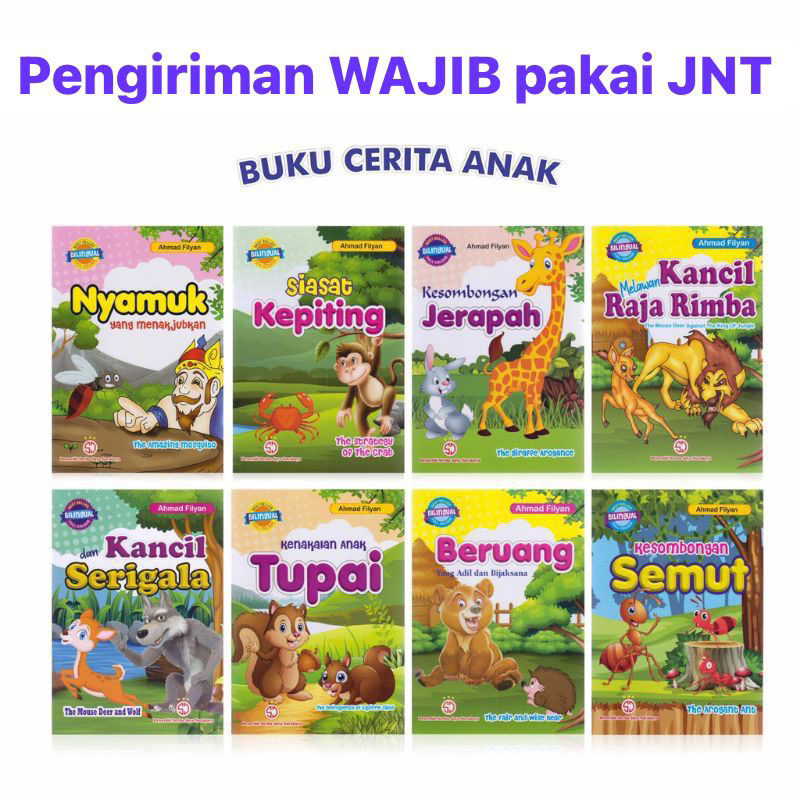 BUKU CERITA ANAK ; DONGENG ANAK ; Bilingual (Indonesia+Inggris) 4