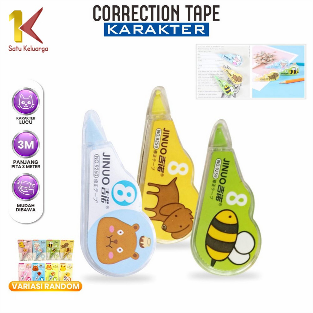 Satu Keluarga Correction Tape Students A75 Tipex Roll Pita Koreksi Serbaguna Tipex Kertas Perlengkap