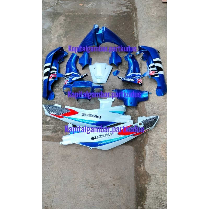 Bodi sett satria lumba satria biru putih terlaris terbaru