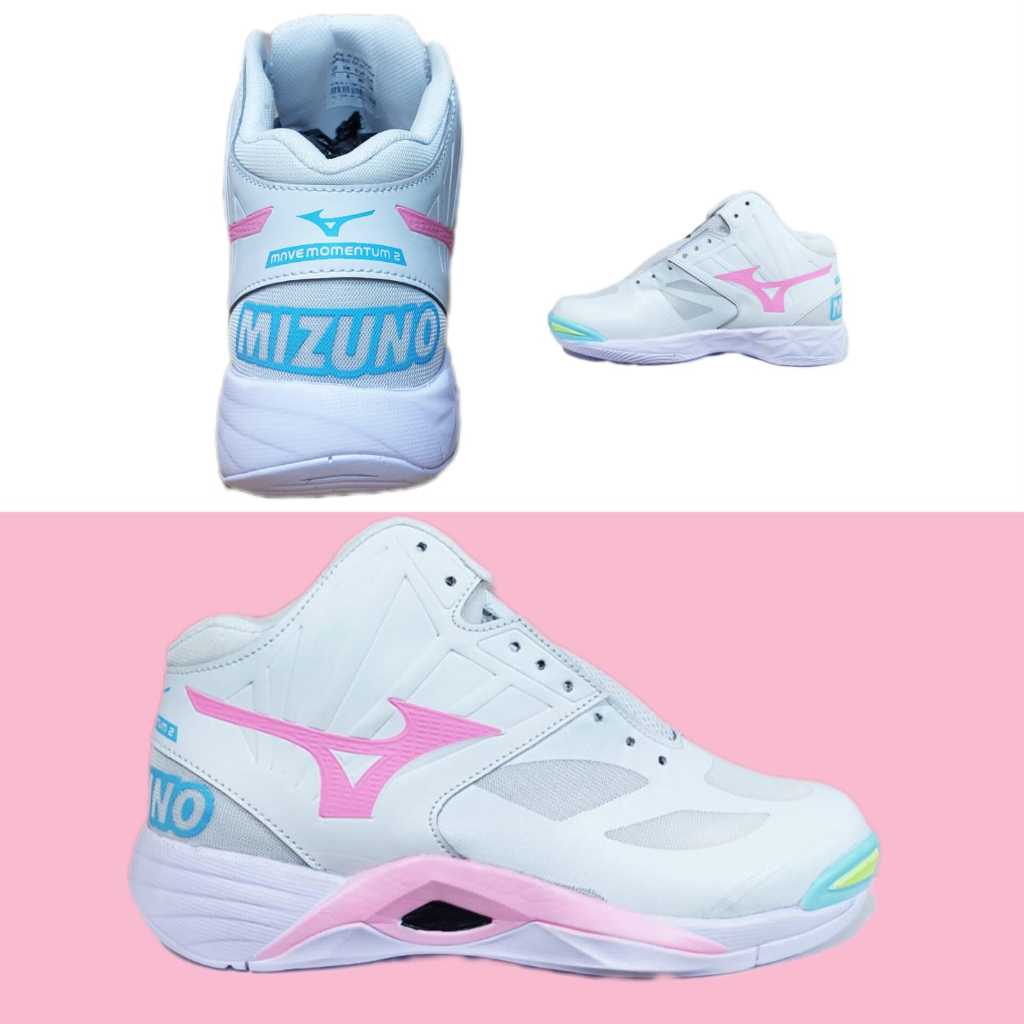 Sepatu Olahraga Wanita Mizuno Momentum 2 Sepatu Voli Badminton Basket