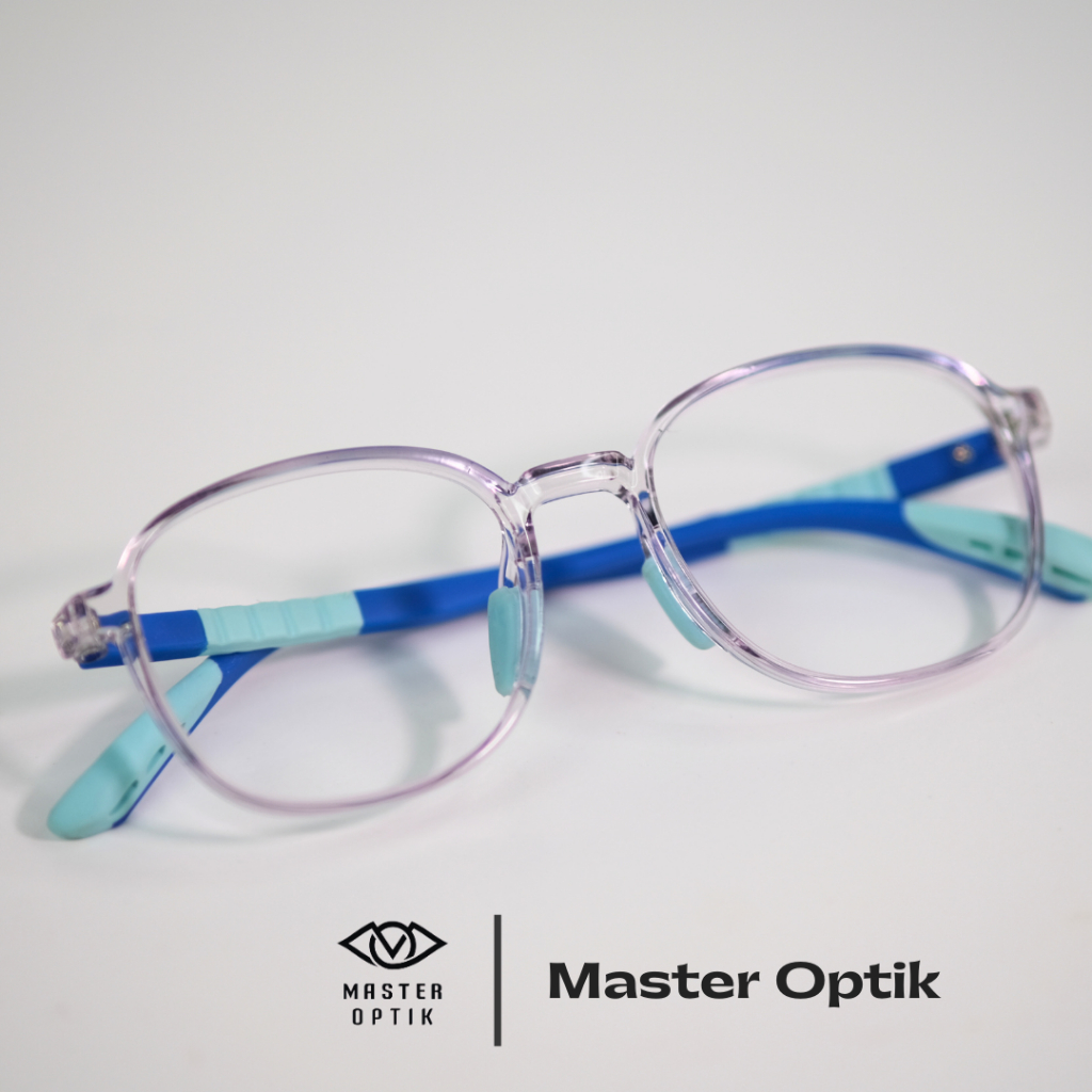 frame kacamata anak 5290 biru - blueray photocromic