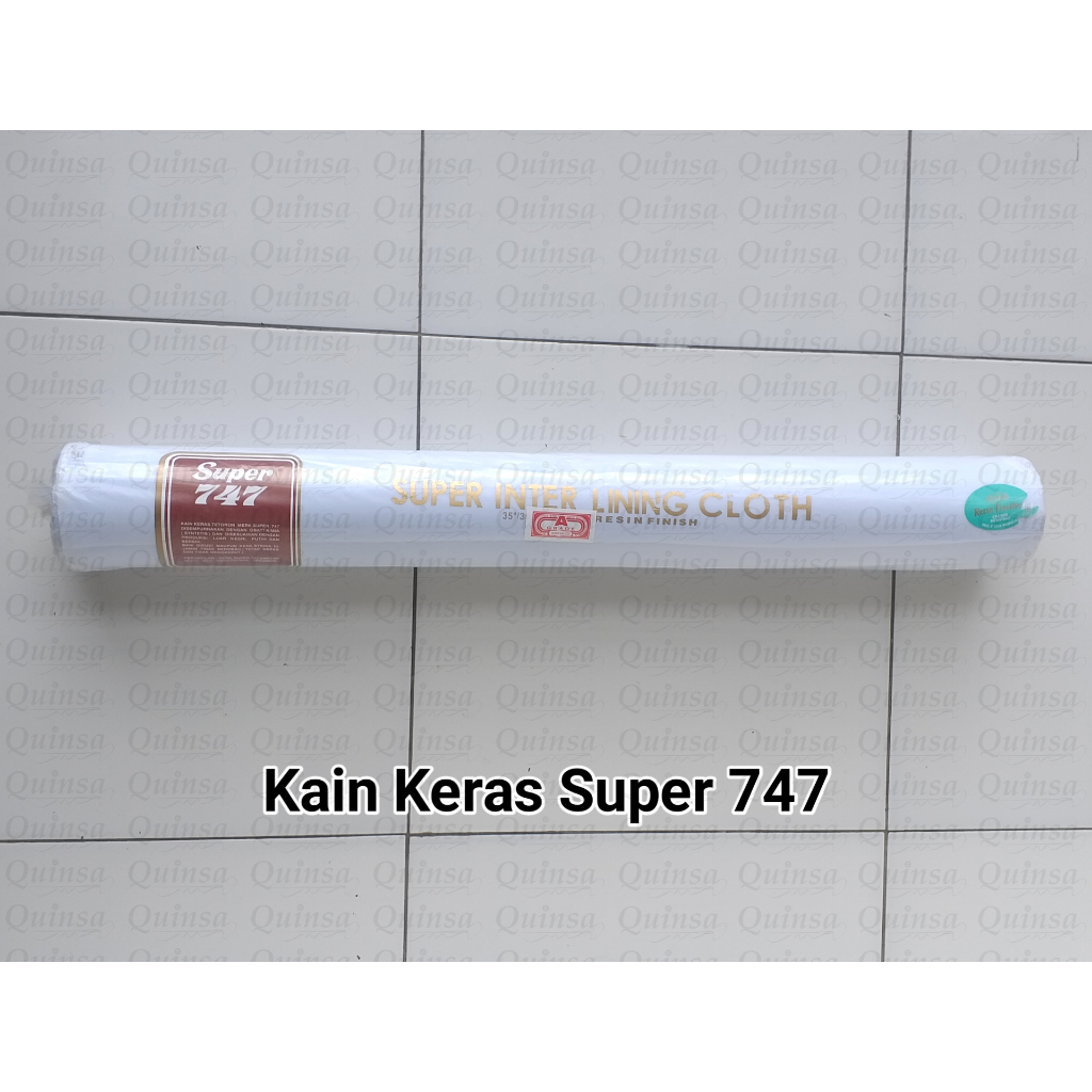 Per Meter Kain Keras Super Jet 747 Kain Lapis Ban Pinggang